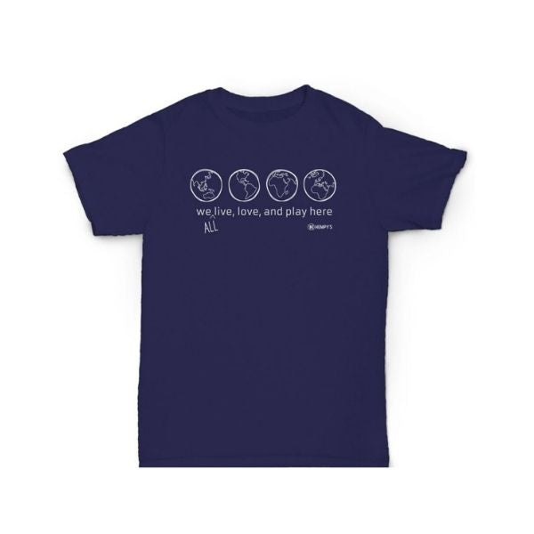 Hemp T Shirt Live Love & Play