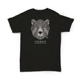 Hemp T Shirt Totem Series Bear Black