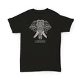 Hemp T Shirt Totem Series Elephant Black