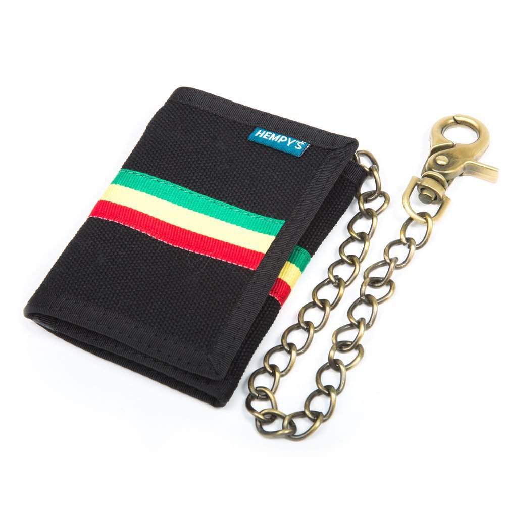 Hemp Tri-fold Chain Wallet