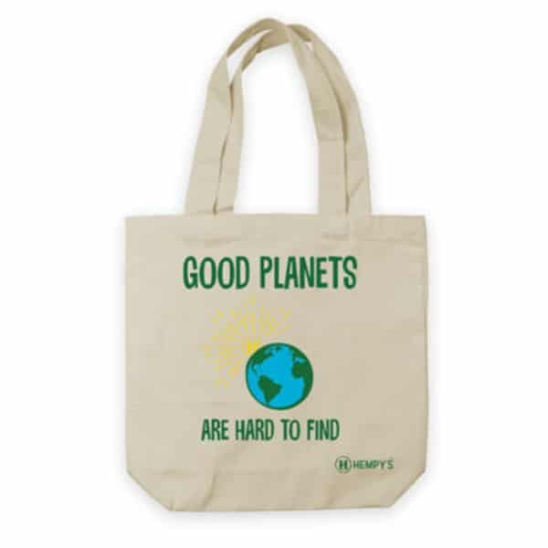 Hemp Good Planet Tote Bag