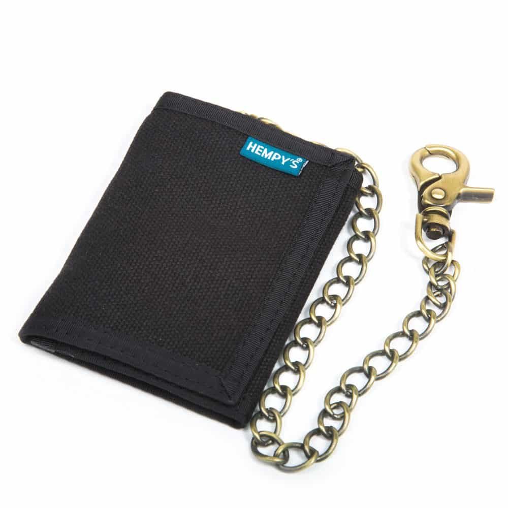 Hemp Tri-fold Chain Wallet