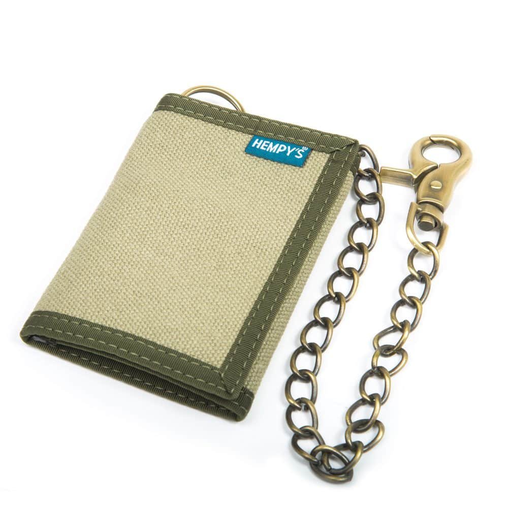 Hemp Tri-fold Chain Wallet
