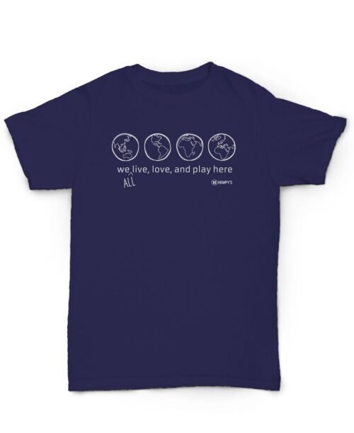 Hemp T Shirt Live Love & Play
