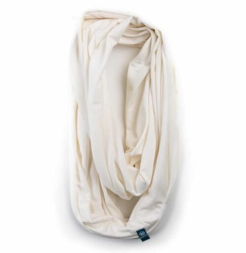 Bamboo Organic Cotton Infinity Scarf White